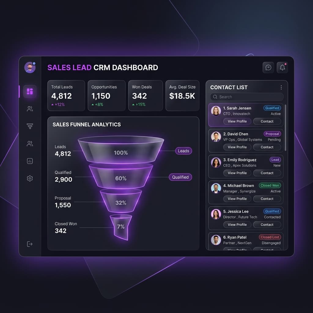 Aura CRM Dashboard
