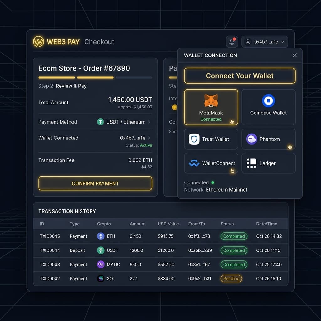 Krypton Crypto Payment Gateway